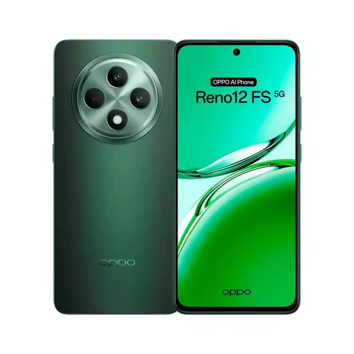 Teléfono - OPPO Reno12 FS 5G Smartphone Libre con IA, 12GB+512GB, Pantalla 2.5D AMOLED 6.7", Cámara 50+8+32 MP, Android, IP64, Batería 5000mAh - 1