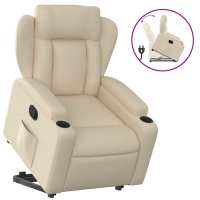 vidaXL Sillón reclinable elevable de tela Gris claro, Gris oscuro, Negro Sillon Dormitorio Sillon Comodos Silla Relax Sillón Sofá - details 5