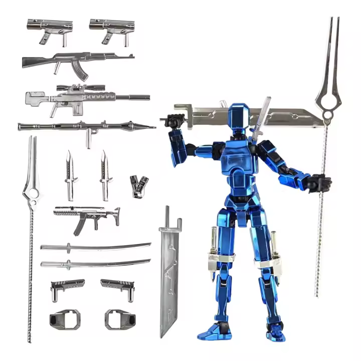 Figura De Acción 13 Titan Multi-articulada Robot Transformable Con Perro Juguete Educativo Para Niños Regalo Ideal - 1