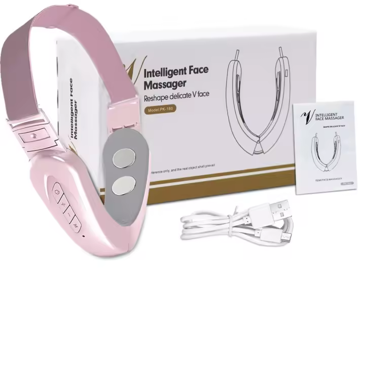 Rosa Eternal Máquina Reductora de Papada Doble 6 Modos, 12 Niveles de Intensidad Eliminador de Papada Doble Eléctrico Levantador de Cara Inteligente - 1