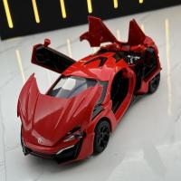 Modelo De Coche Lykan Sport 1:32 Con Sonido Y Luz Para Niños Juguetes De Decoración Vehicular Aleación De Metal Regalo Para Niños - details 8
