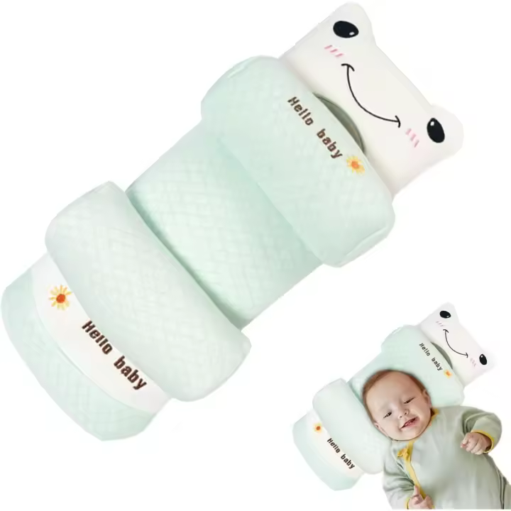 Almohada moldeadora de cabeza de bebé - Almohada para recién nacido para evitar la cabeza plana - Suave y transpirable - Antiinclinación durante 0-3 años - 1