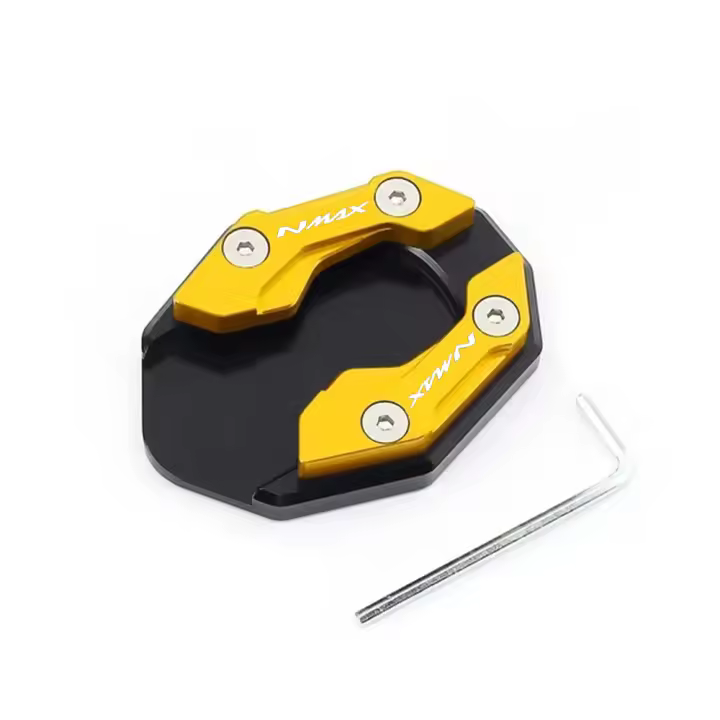 Placa De Soporte Para Pie De Motocicleta CNC Ampliador De Base De Extensión Lateral Compatible Con YAMAHA NMAX NMAX155 NMAX125 N-MAX 2017-2020 - 1