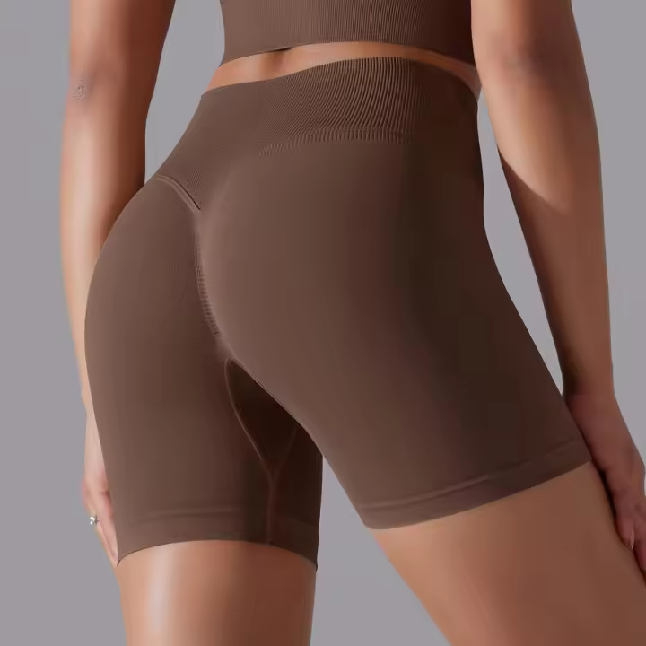 Pantalones cortos de yoga sin costuras para mujer, leggings - 1