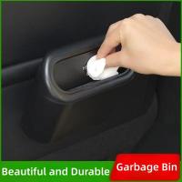 Caja De Basura Portátil Para Coche 1L Mini En Forma Cuadrada De ABS Almacenamiento Interior Del Vehículo Accesorios De Color Blanco Negro Rosa - details 1
