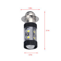 Faros LED Super Brillantes Para Motocicleta H6/P15D Para Yamaha YFZ450R Rhino 700 Raptor YFM660 TRX 6000K Blanco SMD 1200LM - details 2