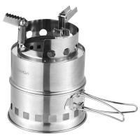 Estufa De Camping Portátil Para Sobrevivencia Quemando Madera Y Alcohol Para Excursiones Al Aire Libre Y BBQs Small Dual Fuel Camp Stove - details 12