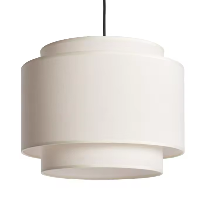 Ledkia Lámpara Colgante Metal y Tela Arija Diseño Único y Elegante - 1