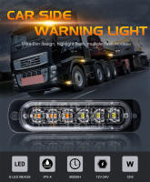 Luz De Advertencia Estroboscópica Con 6 LEDs Para Coche Y Camión 12V 24V Luz De Emergencia Intermitente Universal Para Camiones Y Camiones Remolques Lámpara De Tráfico - details 0