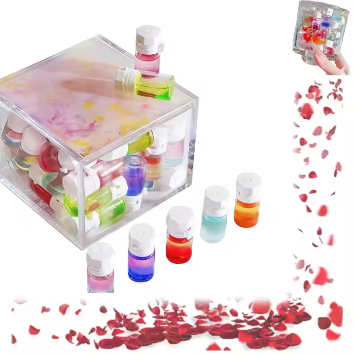 Perfume y aceite capilar 2 en 1 para mujer: fragancia duradera con aroma a aguacate y camelia. Tratamiento para cabello seco y dañado. Mini set de perfumes capilares con 10 fragancias (10 unidades). - 1