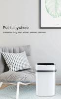 Bandeja Inteligente De 15L Con Sensor Automático Cubierta Impermeable Reciclaje Para Cocina Baño Hogar Contenedor De Basura Ecológico Rectangular - details 16