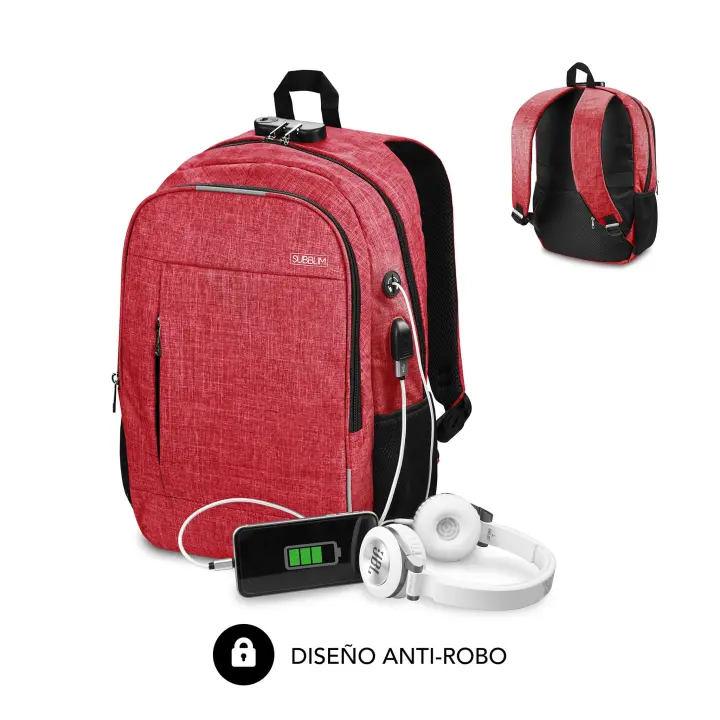 MOCHILA PARA PORTÁTIL URBAN LOCK 16″ - 1