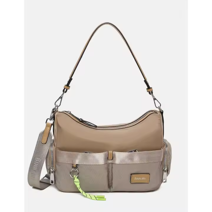 BINNARI Bolso Bandolera BINNARI Mujer Camel  (Mod: 20631) - 1