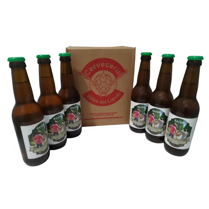 Cerveza artesana Valles del Lúpulo, Raíces 6 ud (la nitro IPA de Valles del Lúpulo) - 1
