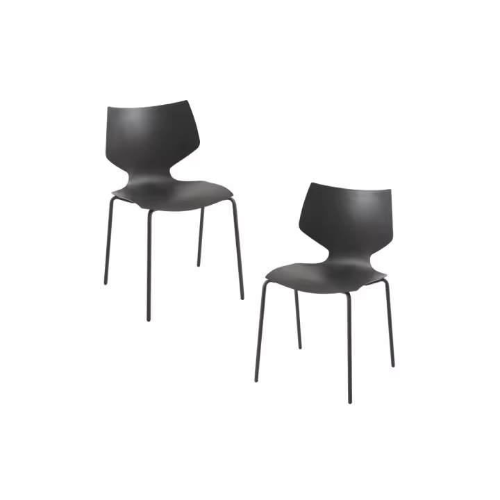 Pack 2 Sillas Plecy - Negro - 1