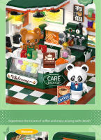 Mini Puzzle 3D De Calle Ciudad Con Café Tienda De Pelucas Y Salón De Belleza Bloques Creativos Para Decoración De Habitación Juguetes Para Niños Regalo De Cumpleaños Para Amigos - details 2