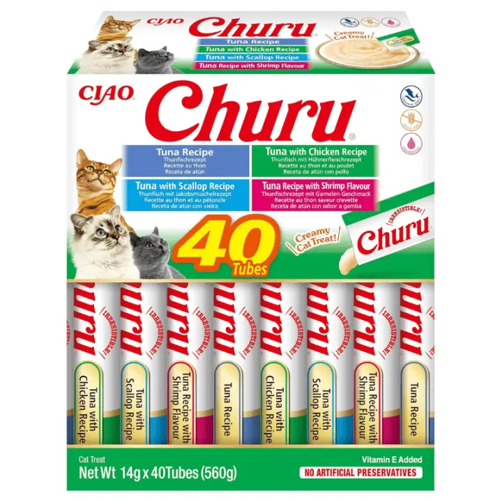 Churu Recetas de Atún y Marisco (40x14gr) - 1