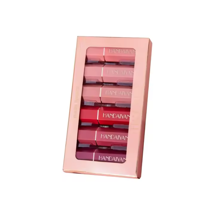 Juego Lápiz Labial de 6 Colores, Labial de larga duración, Set de pintalabios con maquillaje mate, duradero, impermeable, con revestimiento antiadherente, natural, suave, liso, hidratante. ✅ Entrega en 48-72h - 1