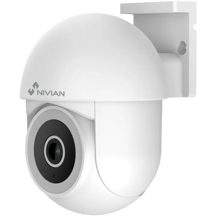 NIVIAN - Cámara PTZ WiFi Mini 2K, 2,4Ghz | Visión Nocturna 10m | Detección de Movimiento y Autotracking | Exterior IP65 | Compatible con Alexa y Google Home | Control por App Tuya - 1