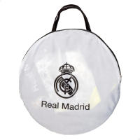 Real Madrid portería fútbol infantil pop-up 4 en 1, con paneles de dianas, tamaño 120x80x80 cm, incluye bolsa de transporte, ideal para jardín o parque, desde 3 años - details 1