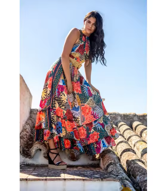 VESTIDO SARMIENTO HALTER SUNSET & MOON Sunset and Moon PV2374G - 1