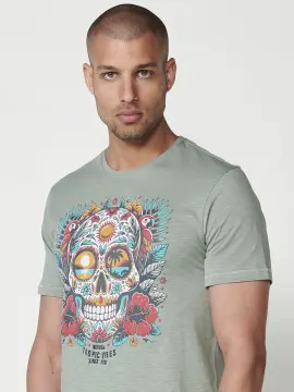 Camiseta Slayer Crowned Skull Para Hombre - Manga Corta, Diseño De Calavera Coronada, Color Negro