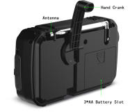 Radio multifunción manivela Solar USB FM/AM Radios meteorológicas linterna de emergencia banco de energía Radio de alto volumen de muy calidad - details 3