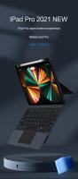 Teclado Mágico HUWEI Para iPad 10ª Gen 2022 Funda Para iPad pro 11 2021 iPad 9ª/8ª/7ª Generación Air 5 Air 4 pro 12.9 6ª 5ª 4ª Funda Protectora Con Teclado - details 1