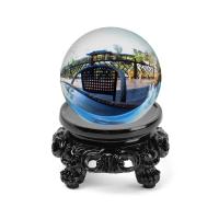 Nueva Base De Esfera De Cristal Negro Para Decoración De Escritorio Soporte De Globos De Hogar Con Pedestal Vacío Estilo Retro Y Nostálgico De Resina - details 5