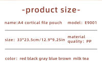 Bolsa De Cuero Para Archivo Y Organizador De Documentos A4 Estilo Moda Para Negocios Contratos Facturas Storage - details 1