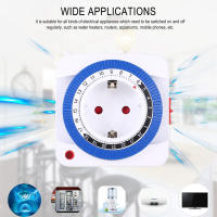 Interruptor De Tiempo Programable Mecánico Con Timer De 24 Horas Enchufe Inalámbrico EU/US Apagado Automático Después De Un Ciclo De Contado - details 0