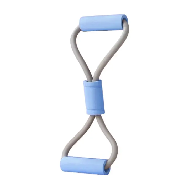 Banda De Yoga De Tensión 8 Para Ejercicios De Estiramiento Y Adelgazamiento Multiusos Equipo De Fitness Ropa Elástica De Pull Para Entrenamiento De Brazos Piernas Pecho Y Abdominales - 1