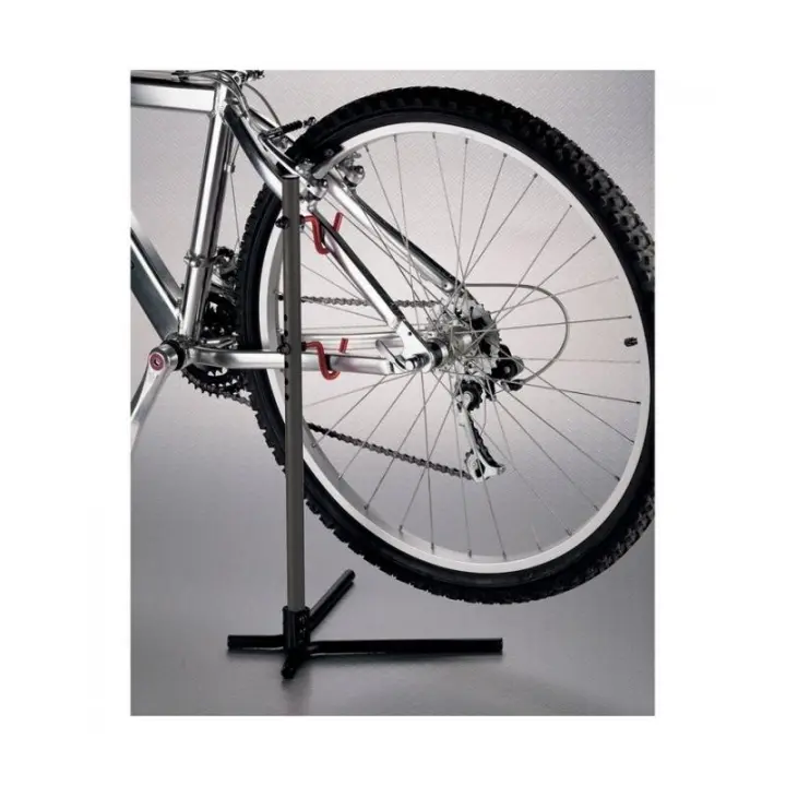 Soporte de exhibición regulable para vaina trasera ICETOOLZ - Ajustable en altura y ángulo, resistente y compacto para tiendas de bicicletas, ferias y eventos, compatible con MTB y road bike - 1