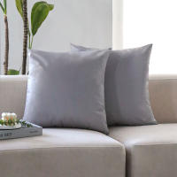 Funda Para Cojines De 45x45 En PU Cuero Estilo Nórdico Decoración Para Sala De Estar Sofa Cubierta De Almohada Simple Y Elegante - details 2