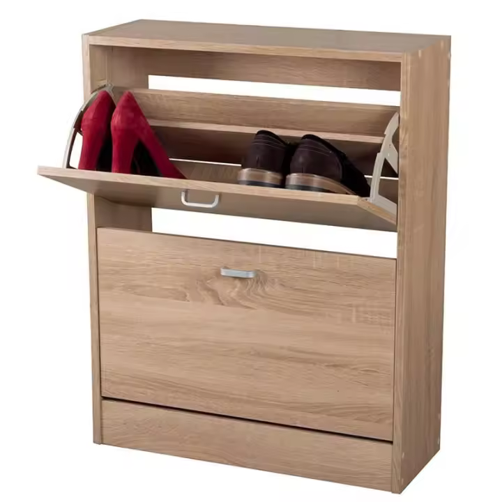 No-Brand Zapatero Boreal 2 Puertas Abatibles 12 Pares 80x63x24 Cm - Organizador de Zapatos Compacto y Minimalista - 1