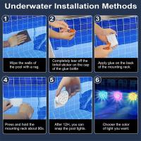 Luz Submersible Recargable RGB Para Piscina Con Control Remoto Impermeable Para Decoración De Bañera Fuente Luz LED De Batería Incluida Protección IP68 - details 6