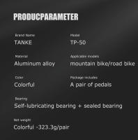 Pedales De Bicicleta TANKE TP-50 De Aluminio Aleación Antideslizante Para MTB Uso En Carretera Montaña Cruisers Y Niños - details 4