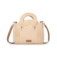 Bolso de algodón con asa circular y bordados dorados | Elegante, versátil y ligero | Modelo exclusivo verano 2025 | Edición limitada | ABAG - details 1