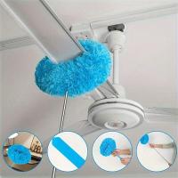Limpia Techo Con Microfibra Azul Cepillo De Limpieza Reutilizable Y Lavable Máquina Mango Largo Bloquea La Polvo Limpiador - details 3