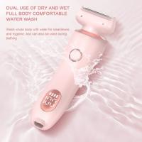 Nueva Razor Eléctrica Para Mujer 2 En 1 Trimmer De Bikini Y Afeitadora Para Cara Y Axilas Peluca Eliminación IPX7 Impermeable Para Piernas Y Boca - details 3