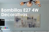 FactorLed BOMBILLAS DECORATIVAS E27 4W, REGULABLE, LÁMPARA VINTAGE RETRO, BOMBILLA FILAMENTO LED AHUMADA, GLOBO G125, LUZ CÁLIDA, ILUMINACIÓN ESPECIAL HOGAR Y NEGOCIOS - details 0