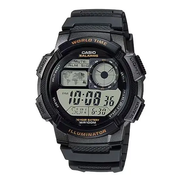 Casio AE-1000W-1AVEF - Reloj de Pulsera para Hombre, Resistente Al Agua 10 Bares, con Cronómetro y Temporizador - 1