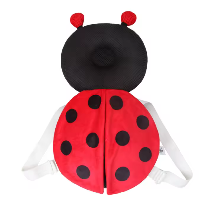 Bonita almohada anticaída con forma de panda y conejo rosa para bebés y niños pequeños, ideal para prevenir caídas de espalda y proteger su cabeza. - 1