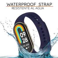 Ociodual Correa de Recambio Compatible con Xiaomi Mi Band 9 y Mi Band 8, de color Azul Medianoche, Repuesto de Silicona Suave Flexible Sport Goma Transpirable - details 5