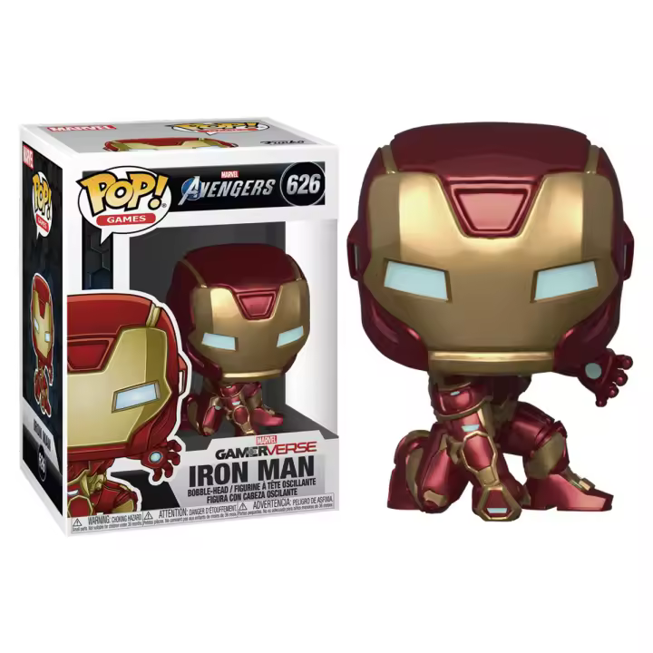 Figura Funko Pop Marvel Avengers Game Iron Man Stark Tech Su-Figura de Vinilo Coleccionable - Idea de Regalo- Mercancia Oficial - Juguetes para Niños y Adultos - Movies Fans - Muñeco para Coleccionistas y Exposición - 1