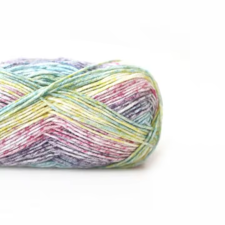 Hilo De Gasa Para Manualidades DIY Bola De Hilo Para Crochet Yarn De Algodón Y Poliéster Unisex Color Variado Para Tejer Manualidades - 1