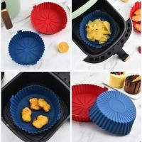 Silicona Air Fryer Fundas De Olla Repuesto Para Papel Encendido Alimentos Accesorios De Horno Reutilizable Bandeja De Hornear - details 3