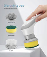 Cepillo De Limpieza Eléctrico Multifuncional Recargable 3 En 1 Para Cocina Baño Y Ventanas Cepillo Rotativo Para El Hogar Material Plástico - details 2