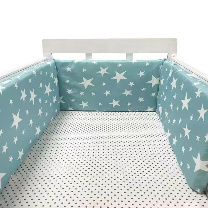 Protector de cuna Chichonera Para Bebe, Barrera de Cama de Algodón Para recien nacidos, Coppo de trenza, CUNA Para El Bebe - 1