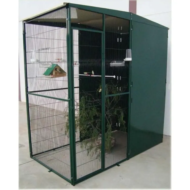 Voladero Modular IMOR de Jardín de 2m2 Resistente a la Corrosión con Puerta de Fácil Acceso - 1